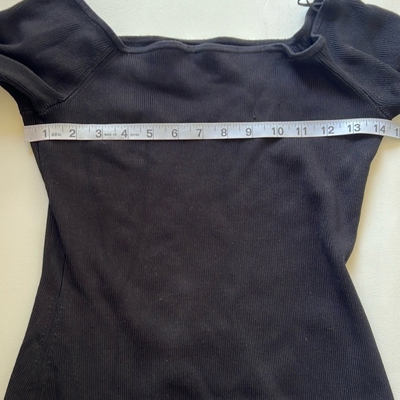 NWT & Other Stories Black Ribbed Dress - Picture 6 of 9